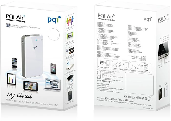 PQI Air Bank weiß 0.5TB, 1x RJ-45