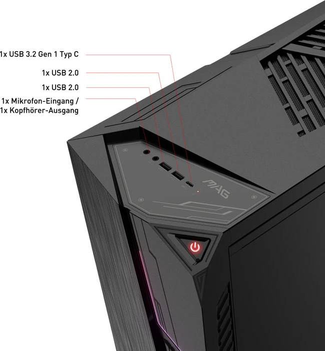 MSI MAG Codex 5 12th 12TG-1267DE, Core i7-12700F, 16GB RAM, 1TB SSD, GeForce RTX 3060 Ti LHR