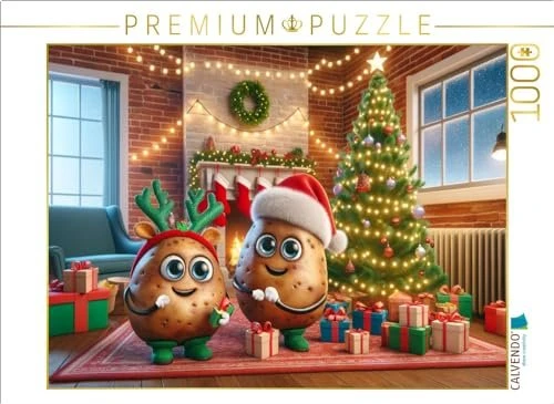 Calvendo Weihnachtszauber im Wohnzimmer: Die festlichen Couch-Potatoes