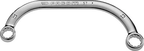 Facom 57 Doppelringschlüssel gebogen, 19/22x255mm