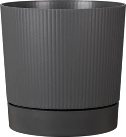 Scheurich Lino+ Pflanzgefäß 39cm metallic grey