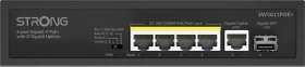 Strong Desktop Gigabit Switch, 5x RJ-45, 1x SFP, 100W PoE+ (SW5011POE+)