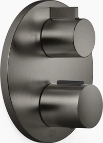 Dornbracht UP-Thermostat mit Zweiwege-Mengenregulierung dark platinum gebürstet