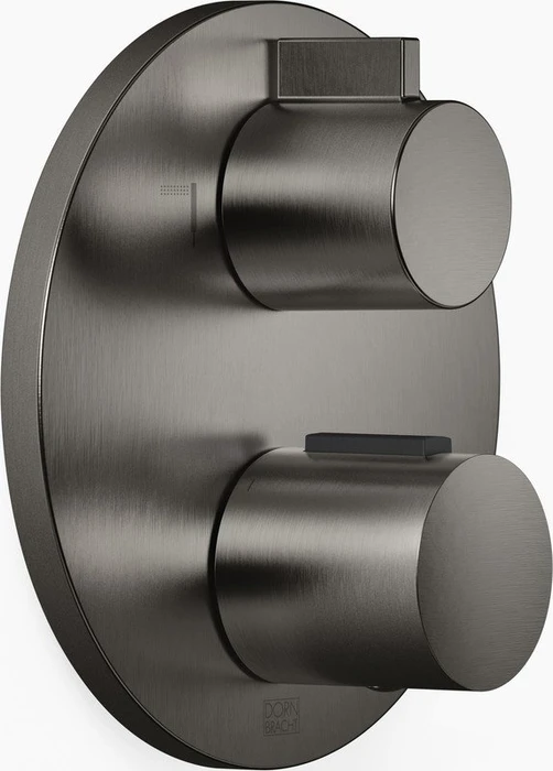 Dornbracht UP-Thermostat mit Zweiwege-Mengenregulierung dark platinum gebürstet
