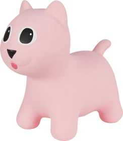 Hoppimals Hüpftier Katze rosa mit Pumpe