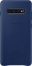 Samsung Leather Cover für Galaxy S10+ navy blau