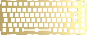 Glorious GMMK Pro 75%, Switch Plate, Metall (Messing), ISO, gold