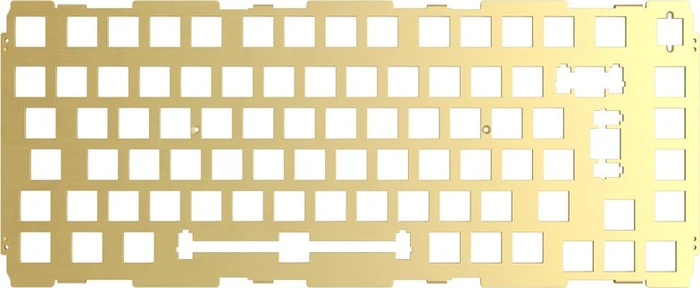 Glorious GMMK Pro 75%, Switch Plate, Metall (Messing), ISO, gold