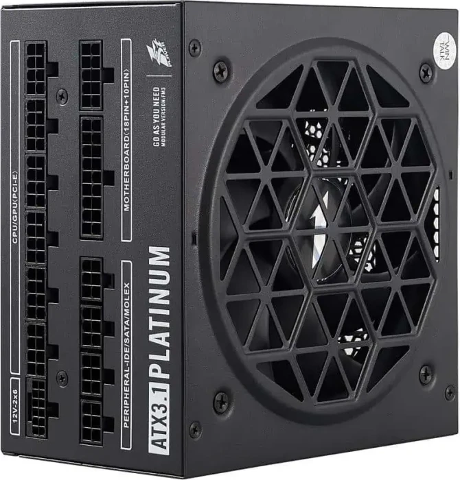 1st Player NGDP Platinum schwarz 1000W, ATX 3.1