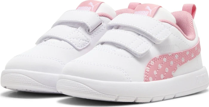 Puma Courtflex V3 Dotty puma white/pinkscape/silver mist (Junior)