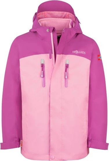 Trollkids Girls Bryggen 3in1 Funktionsjacke fresh berry/graphite (Junior)