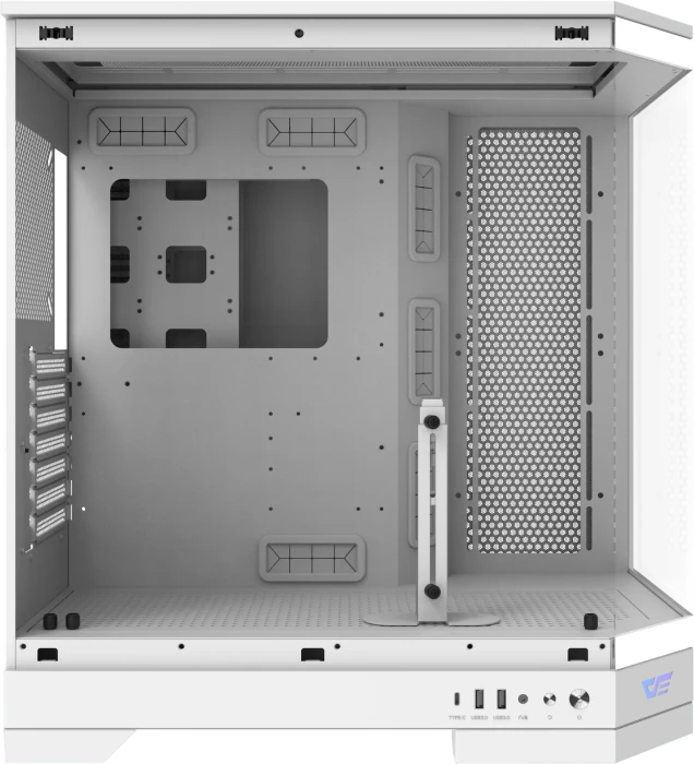 DarkFlash DQX90 White, Glasfenster