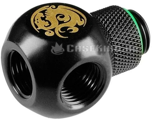 Bitspower Q-Adapter G1/4" auf 3x G1/4" drehbar matt schwarz