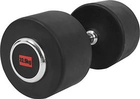 Gorilla Sports Profi Gummi Kurzhantel 32.5kg