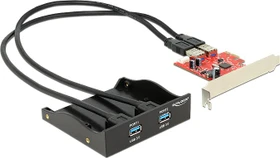DeLOCK 2x USB-A 3.0, PCIe x1