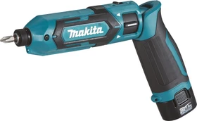 Makita TD022DSE Akku-Stabschlagbohrschrauber/Knickschlagbohrschrauber inkl. Tasche + 2 Akkus 1.5Ah + Zubehör