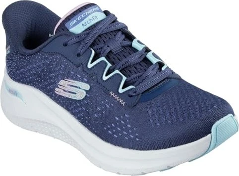 Skechers Arch Fit 2.0 Fresh Pace navy mesh/duraleather/multi trim (Damen)