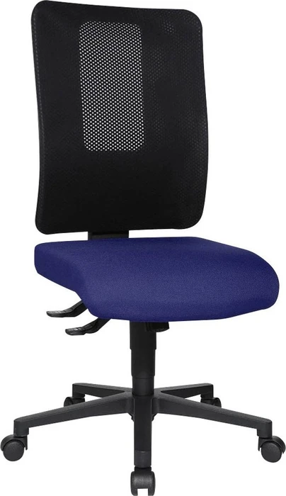 Topstar Open X (N) Bürostuhl, Fußkreuz Kunststoff schwarz, Bezug Stoff blau