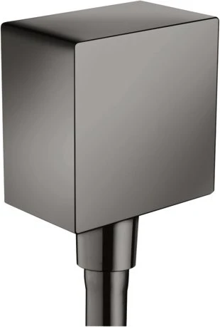 Hansgrohe Axor ShowerSolutions Wandanschluss eckig polished black chrome