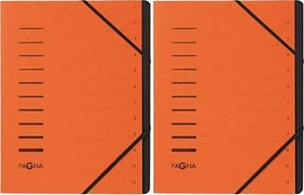 Pagna Ordnungsmappe, 12 Fächer, A4, orange