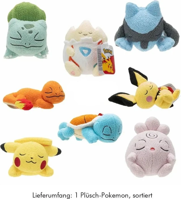 Jazwares Pokémon schlafend 20cm (verschiedene Ausführungen)