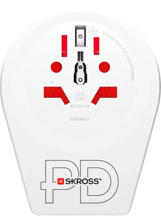 Skross World to USA USB AC20PD, 1x USB-A, 1x USB-C