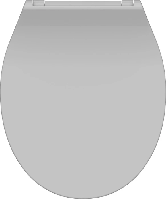 Schütte Duoplast WC-Sitz Slim mit Absenkautomatik und Schnellverschluss, grau
