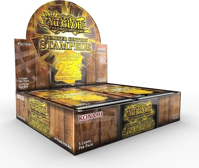 Konami Yu-Gi-Oh Quarter Century Stampede Booster Display