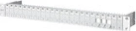 Metz Connect Patchpanel für Keystone Module 19", lichtgrau, geschirmt, 24-Port, 1HE, 19", 1HE