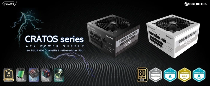 Raijintek CRATOS 1000 BLACK 1000W, ATX 3.1