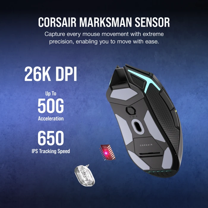 Corsair Gaming Nightsabre Wireless Mouse, USB/Bluetooth