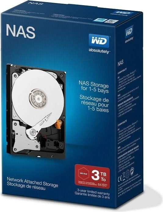 Western Digital WD Red NAS 3TB, 24/7, 512e / 3.5" / SATA 6Gb/s, retail
