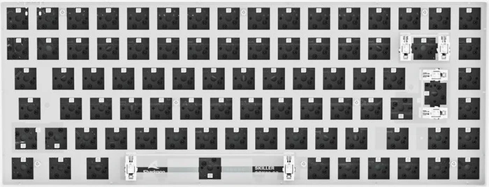Sharkoon Skiller SGK50 S3 Barebone Gaming Tastatur, weiß, ISO/ANSI
