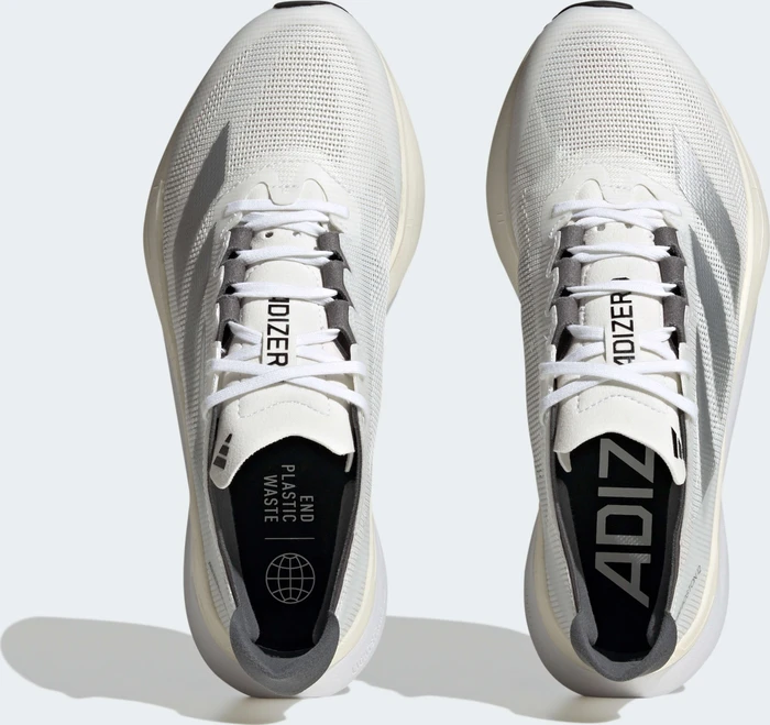 adidas Adizero Boston 12 cloud white/silver metallic/grey five (Damen)