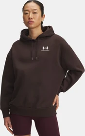 Under Armour Icon Fleece Oversize Hoodie kona brown/white (Damen)