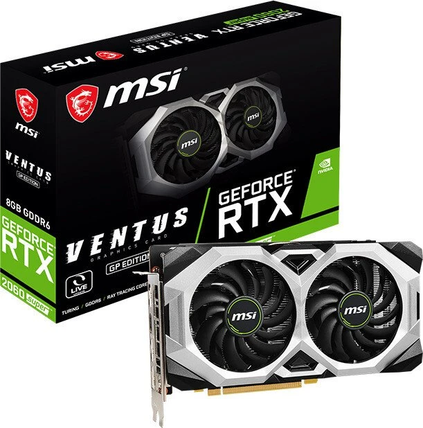 MSI GeForce RTX 2060 SUPER Ventus GP, 8GB GDDR6, HDMI, 3x DP