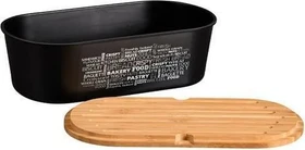 Kesper Brotkasten mit Bambusdeckel schwarz
