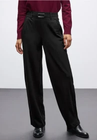 Street One Straight Leg Detail Hose schwarz (Damen)
