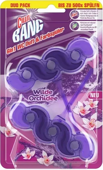 Cillit Bang WC Duft & Farbspüler Wilde Orchidee, 2 Stück
