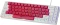 Gamiac TKL69G Gaming Keyboard, weiß/rot, LEDs RGB, Kailh RED, USB, ND Vorschaubild