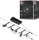 Paulmann CorDuo Salt Basisset Schienensystem Spot GU5.3 schwarz matt, 5 Stück (94446)