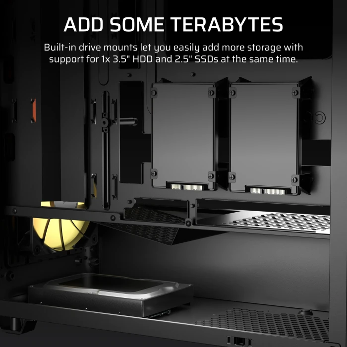 Corsair 3200D RS ARGB Smoke, grau, Glasfenster
