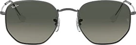Ray-Ban RB3548N Hexagonal Flat Lenses 54mm polished gunmetal/grey gradient