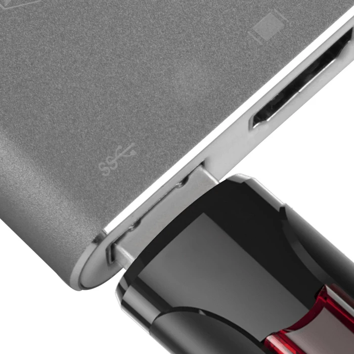 SilverStone EP08 USB 3.0 Typ-C auf HDMI Adapter, silber