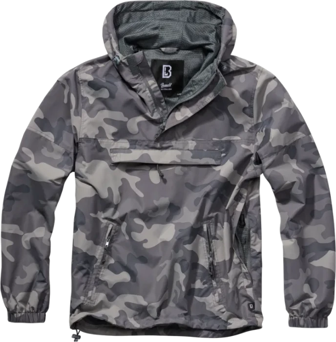 Brandit Windbreaker Summer Anorak grey camo (Herren)
