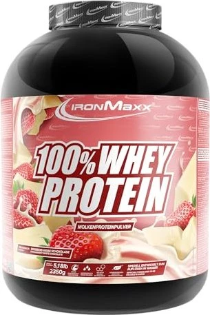 IronMaxx 100% Whey Protein Weiße Schokolade/Erdbeere 2.35kg