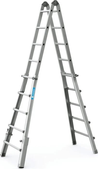 Zarges Z600 Alu 4-tlg. Teleskop-Mehrzweckleiter, 4x 5 Stufen