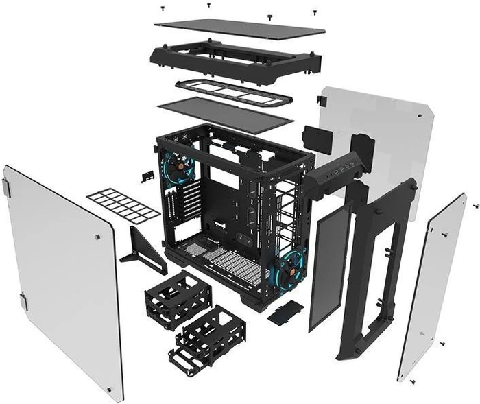 Thermaltake View 71 TG, Glasfenster