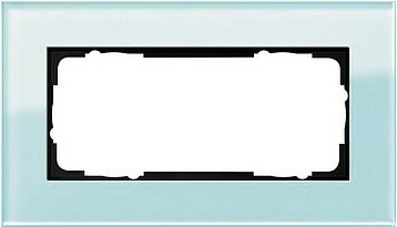 Gira Esprit Abdeckrahmen Glas Mint 2fach ohne Mittelsteg