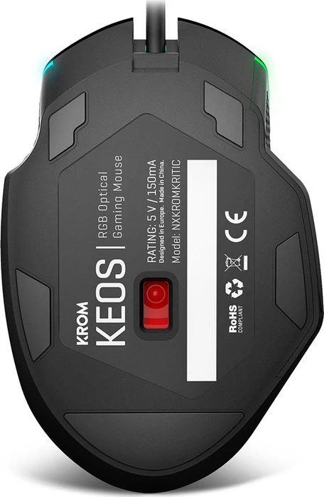 Krom Keos RGB Gaming Mouse, schwarz, USB